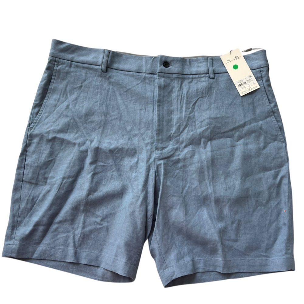 NWT Walter Hagen Men’s Clubhouse 9” Linen Shorts in Grey Sky in size 42